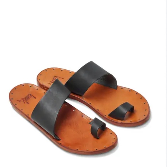 beek Shoes Beek By Two Birds Finch Leather Toe Ring